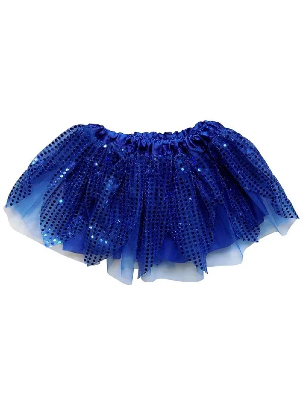 Shorts & Skirts trendy styles-Royal Blue Sparkle Running Tutu Skirt Costume for Girls, Women, Plus