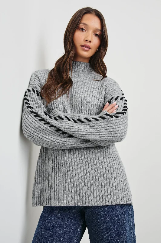 LIAM SWEATER - HEATHER GREY