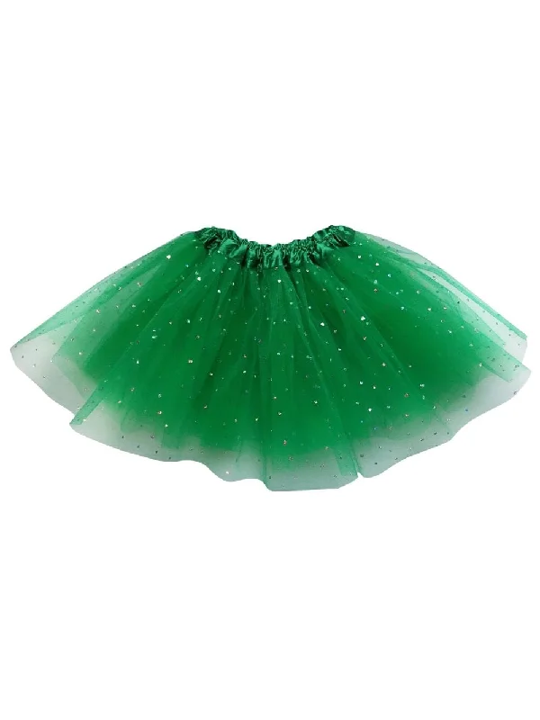 Shorts & Skirts fashion deals-Green Sequin Heart Tutu Skirt Costume for Toddler, Girls, Women, Plus