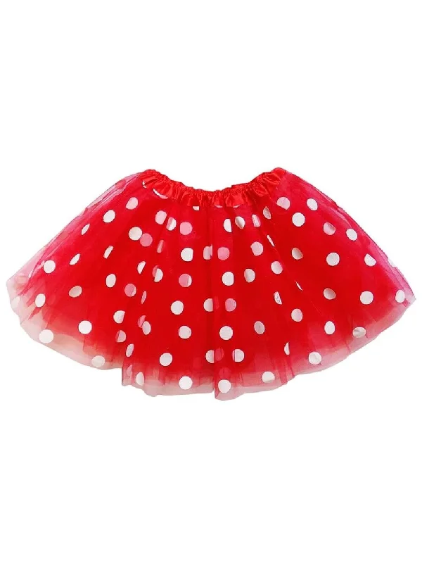 Shorts & Skirts summer styles-Polka Dot Costume Tutu Skirt - Teen, Adult, Plus, & Extra Plus Size