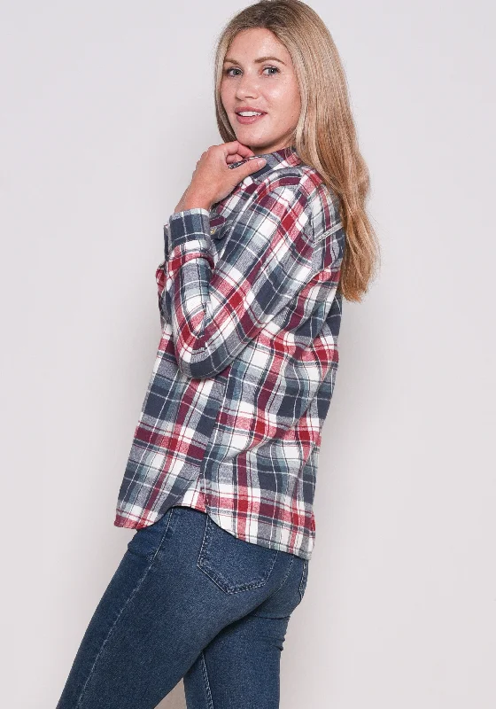 Blouses & Shirts sporty-Check Flannel Shirt