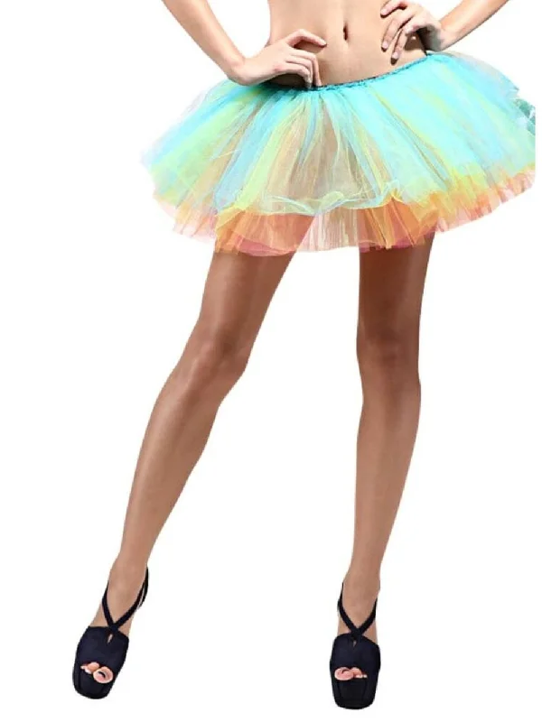 Shorts & Skirts modern designs-Rainbow - 5 Layer Tutu Skirt for Running, Dress-Up, Costumes