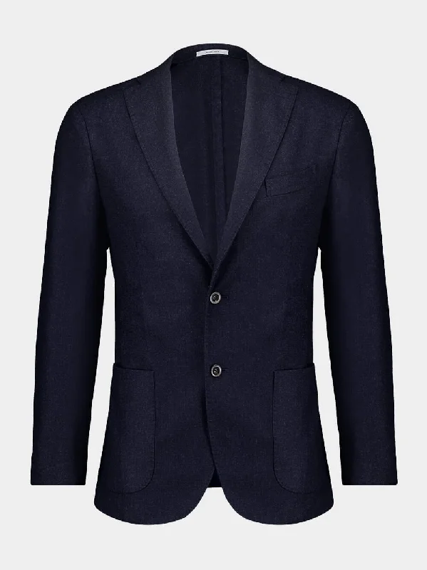 Jackets for paddleboarding -Single-Breasted Wool Jacket