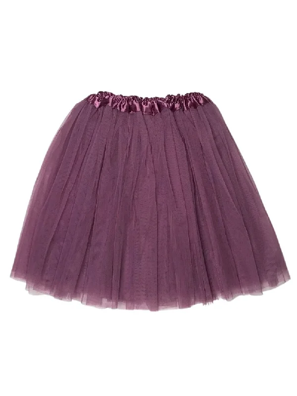 Shorts & Skirts online trends-Plum Tutu Skirt for Adult - Women's Size 3-Layer Tulle Skirt Ballet Costume Dance Tutus