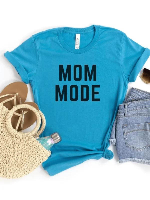 Shorts & Skirts modern fits-Mom Mode Black T-Shirt Bella + Canvas Unisex Jersey Short Sleeve Tee - Many Colors