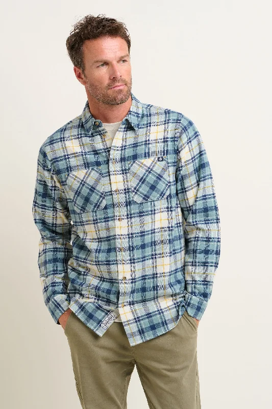 Blouses & Shirts for future trends-Blue Check Shirt