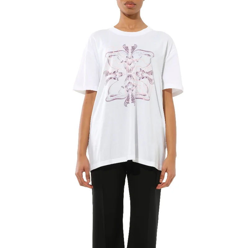 Blouses & Shirts for splurge-Cny Logo T-Shirt in White