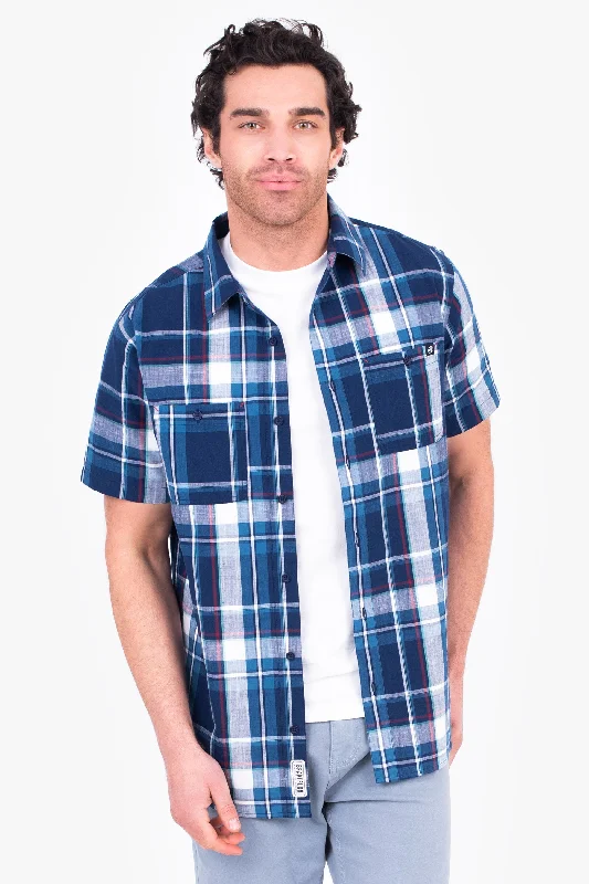 Blouses & Shirts reviews-Navy Check Shirt