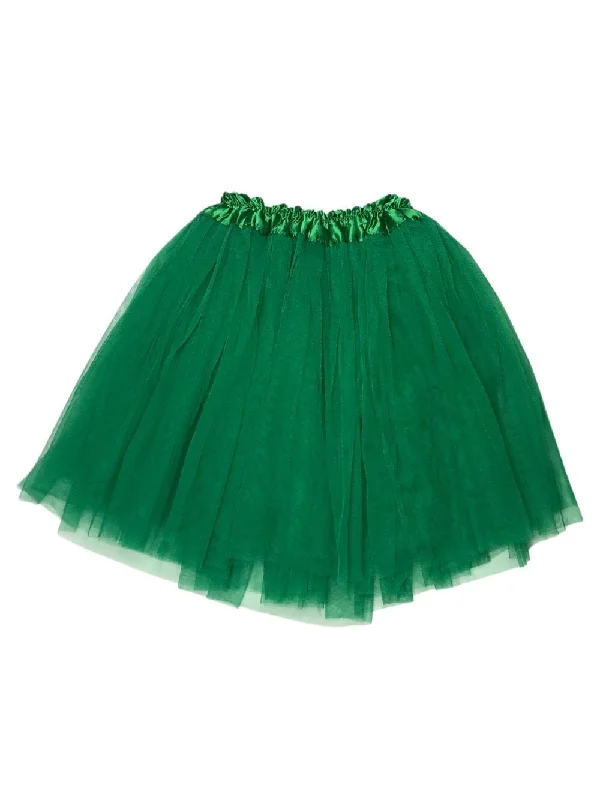 Shorts & Skirts chic trends-Pine Green Tutu Skirt for Adult - Women's Size 3-Layer Tulle Skirt Ballet Costume Dance Tutus