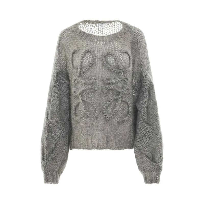 Anagram Mohair Sweater in Grey Melange