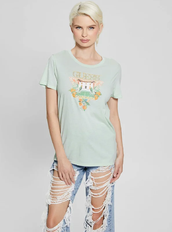 Blouses & Shirts anniversary-Eco Green Mansion Logo Easy T-Shirt