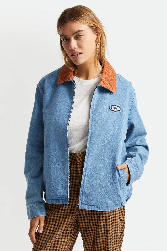 Jackets in tan -Utopia Jacket - 70s Blue