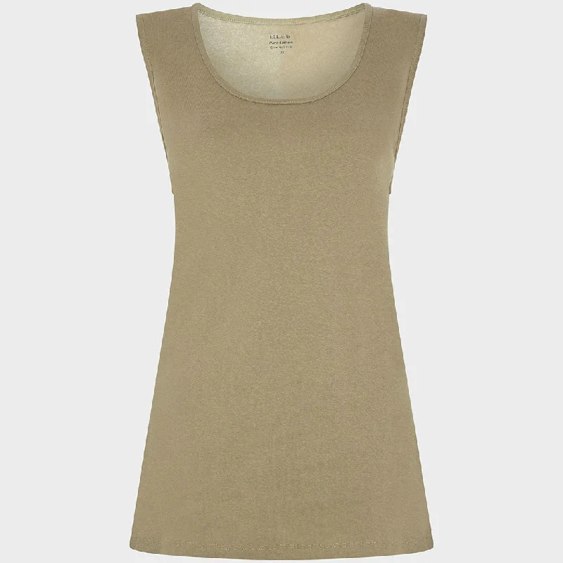 Waistcoats & Vest with socks-Ladies Desert Flower Crew Neck Vest