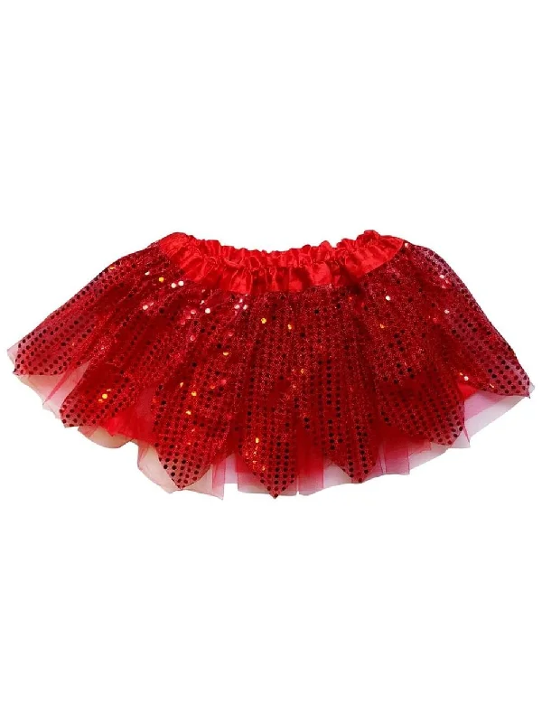 Shorts & Skirts premium trends-Red Sparkle Running Tutu Skirt Costume for Girls, Women, Plus