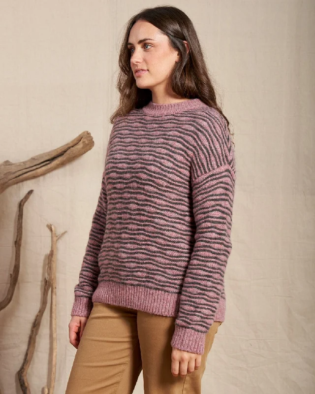 Masie  - Womens Textured Jumper - Pink