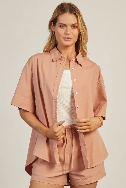 Blouses & Shirts vintage-Frankie Poplin SS Shirt