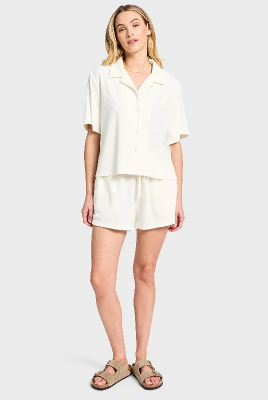 Blouses & Shirts for remote work-Bahama Terry SS Shirt