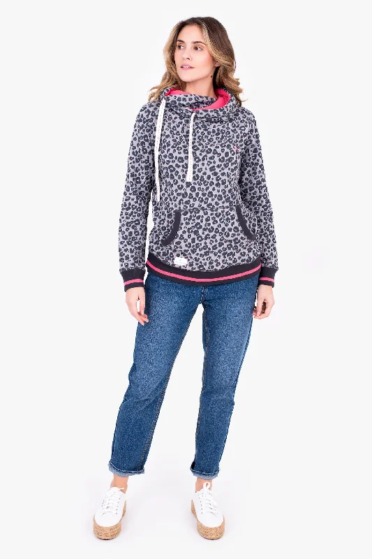 Hoodies for sunset walks-Leopard Spot Hoodie