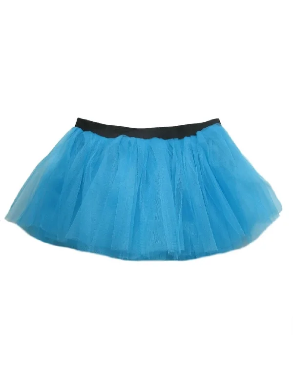 Shorts & Skirts unique styles-Turquoise Blue Adult Size Women's 5K Running Tutu Skirt Costume