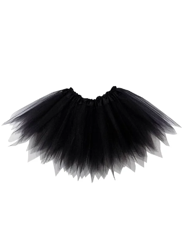 Shorts & Skirts modern styles-Black Fairy Costume Pixie Tutu Skirt for Kids, Adults, Plus