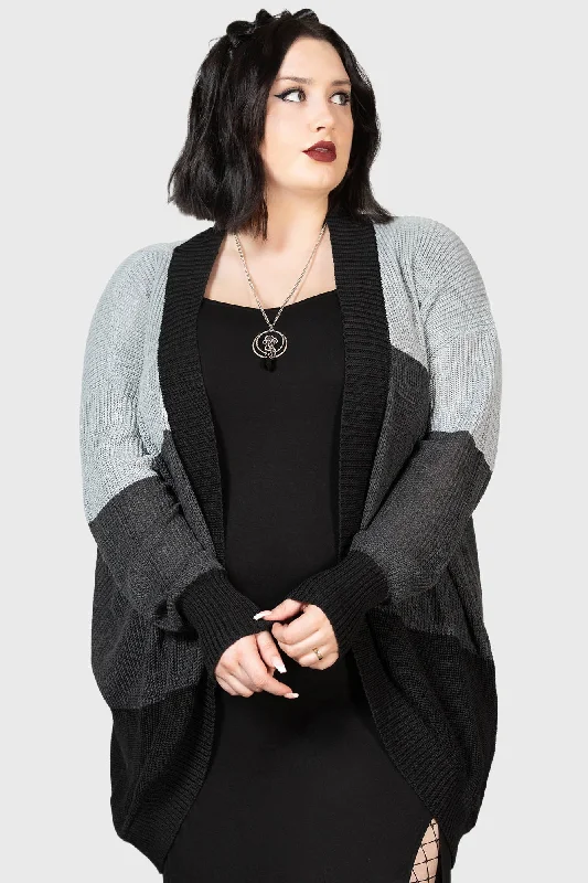 Cardigans with rhinestone embellishment-January Mist Cardigan [PLUS]