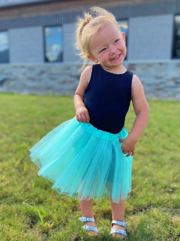 Shorts & Skirts bold trends-Mint Green Tutu Skirt - Kids Size 3-Layer Tulle Basic Ballet Dance Costume Tutus for Girls