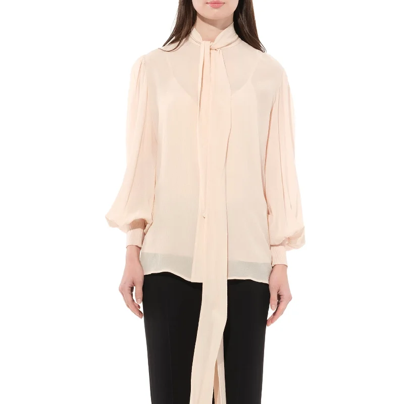 Blouses & Shirts for resale-Lavaliere Shirt in Skin