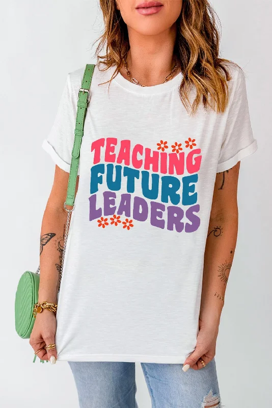 Shorts & Skirts size chart-Teaching Future Leaders Short Sleeve Women's Graphic T-Shirt