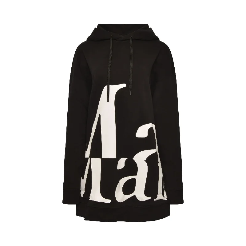 Hoodies with tech themes-Margiela Oversize Hoodie in Black