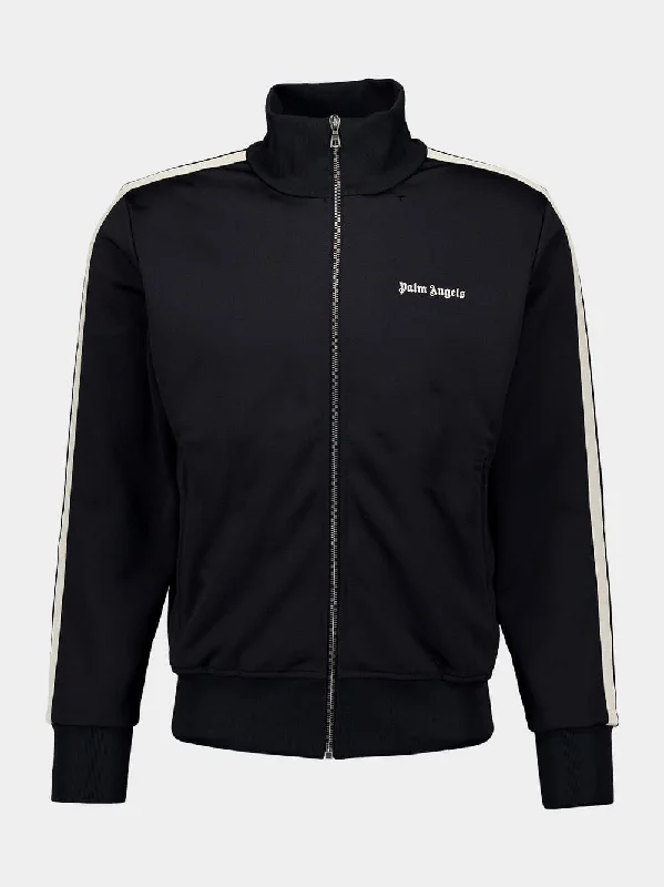 Jackets for hot weather -Black Classic Logo Track Jacket