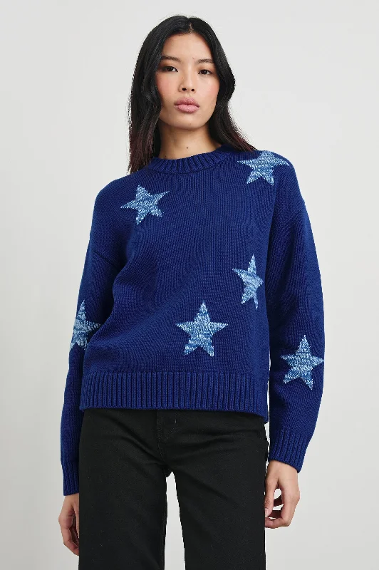 ZOEY SWEATER - COBALT GALAXY