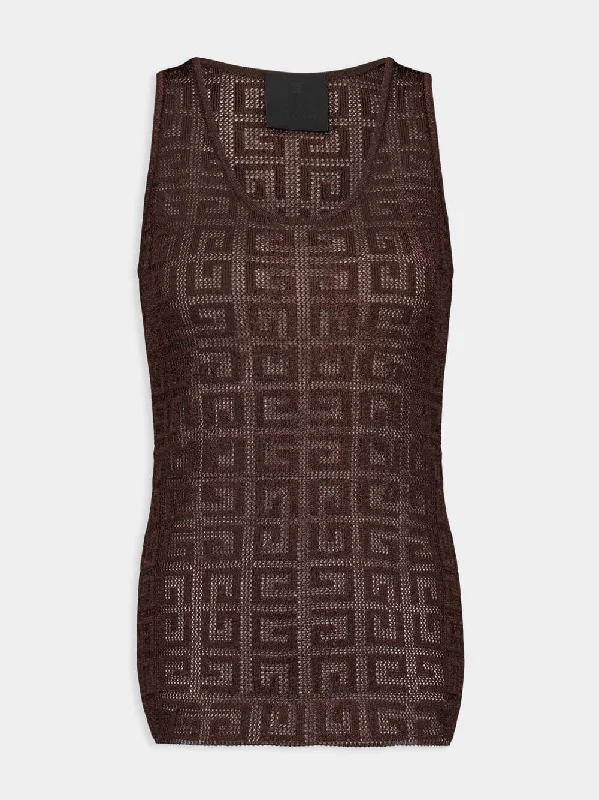 4G Jacquard Tank Top