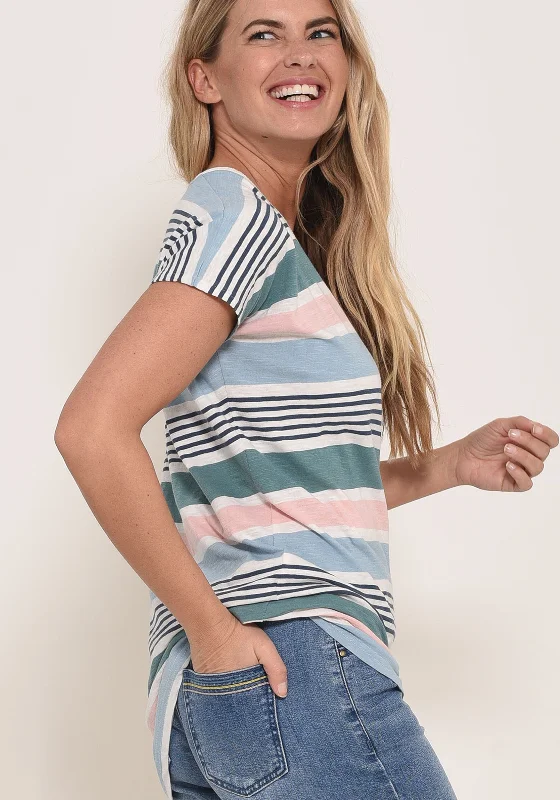 Blouses & Shirts plaid-Candy Stripe Tshirt