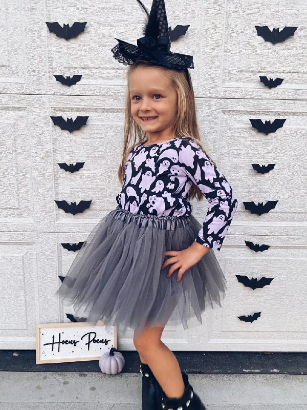 Shorts & Skirts unique fits-Dark Gray Tutu Skirt - Kids Size 3-Layer Tulle Basic Ballet Dance Costume Tutus for Girls