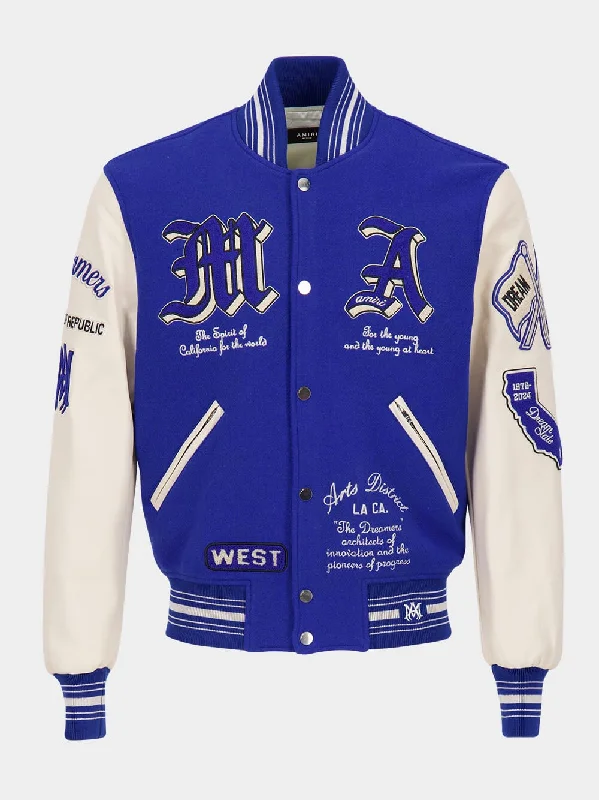 Jackets in lavender -Dream Team Varsity Jacket