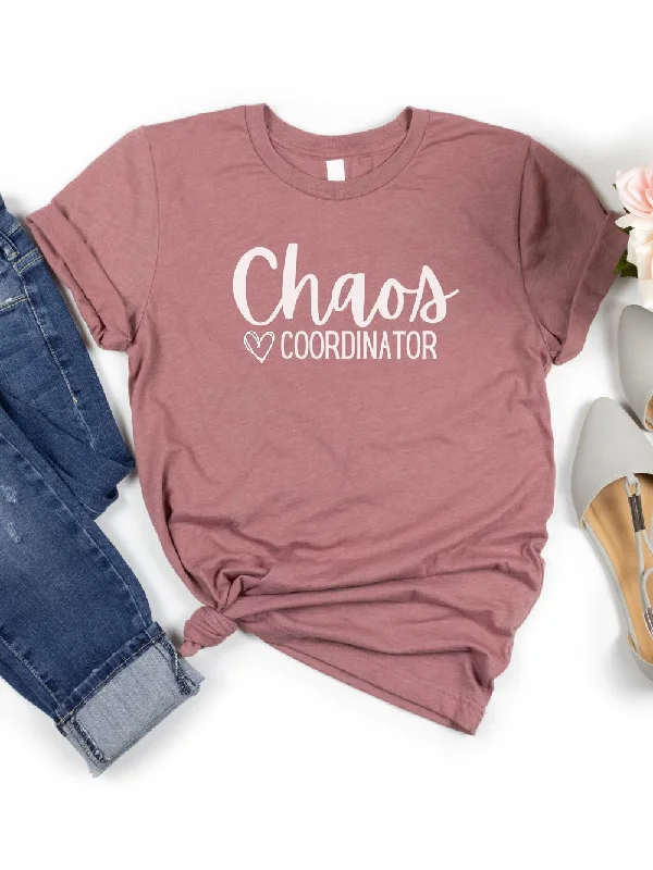 Shorts & Skirts comfy looks-Chaos Coordinator Mom T-Shirt Bella + Canvas Unisex Jersey Short Sleeve Tee - Many Colors