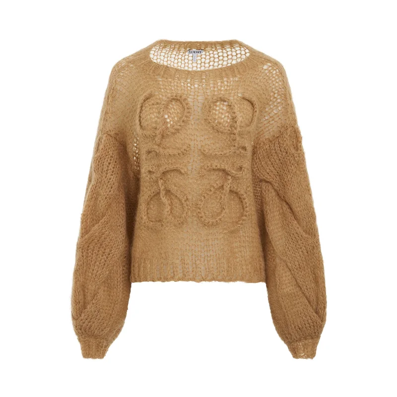 Anagram Mohair Sweater in Light Camel