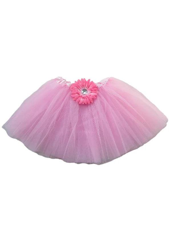 Shorts & Skirts affordable trends-Pink Gerbera Daisy Flower Girls Tutu Skirt - Kids Size Tulle Ballet Dance Costume Tutus