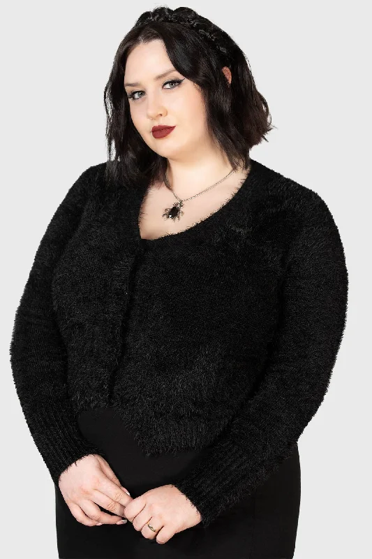 Cardigans with pearl embellishment-Chiroptera Cardigan [PLUS]