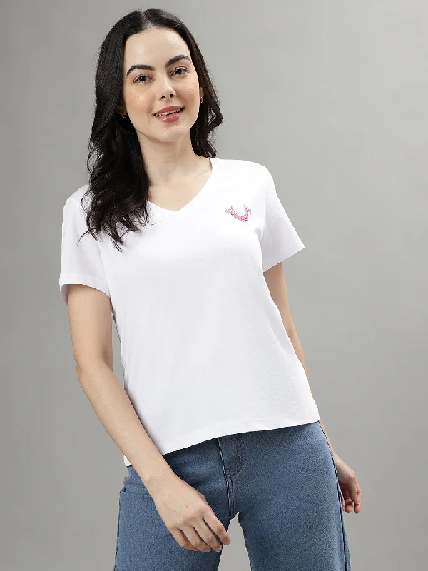 Blouses & Shirts sale-True Religion White Fashion Logo Regular Fit T-Shirt