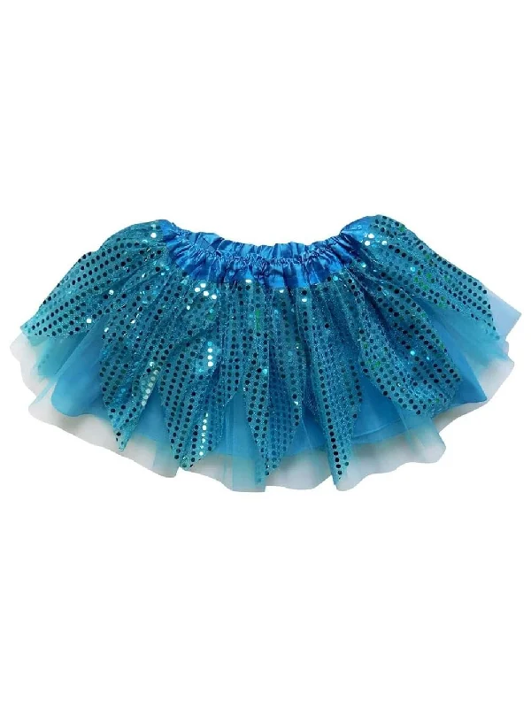 Shorts & Skirts unique wear-Turquoise Blue Sparkle Running Tutu Skirt Costume for Girls, Women, Plus