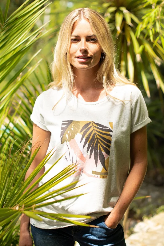 Blouses & Shirts for final sale-Abstract Palms Tshirt