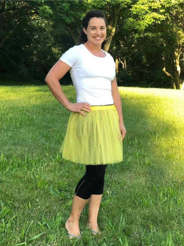 Shorts & Skirts trendy looks-Yellow Plus Size Adult Tutu Skirt - Women's Plus Size 3- Layer Basic Ballet Costume Dance Tutus