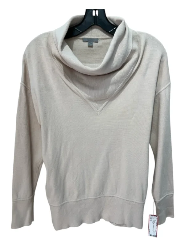 COS Size XS Cream Cotton Turtleneck Long Sleeve Sweater