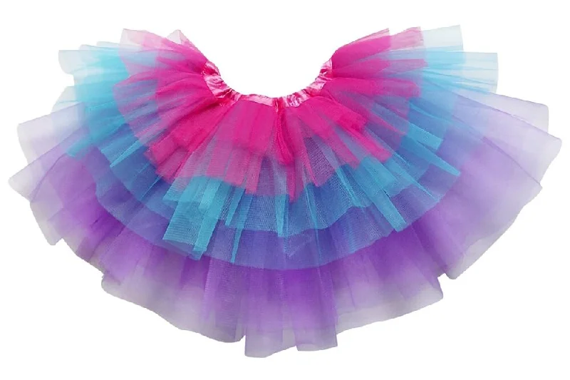 Shorts & Skirts chic styles-Hot Pink, Neon Blue, Purple 6 Layer Tutu Skirt Costume for Girls, Women, Plus