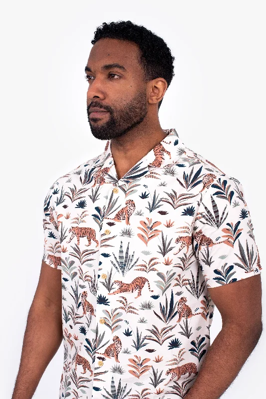 Blouses & Shirts free shipping-Tiger Resort Shirt