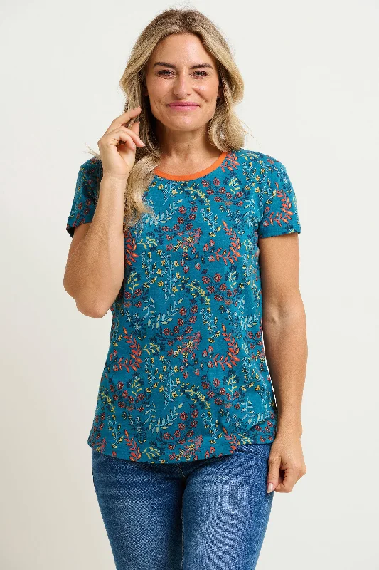 Blouses & Shirts for low cost-Uma Floral Paisley Tshirt