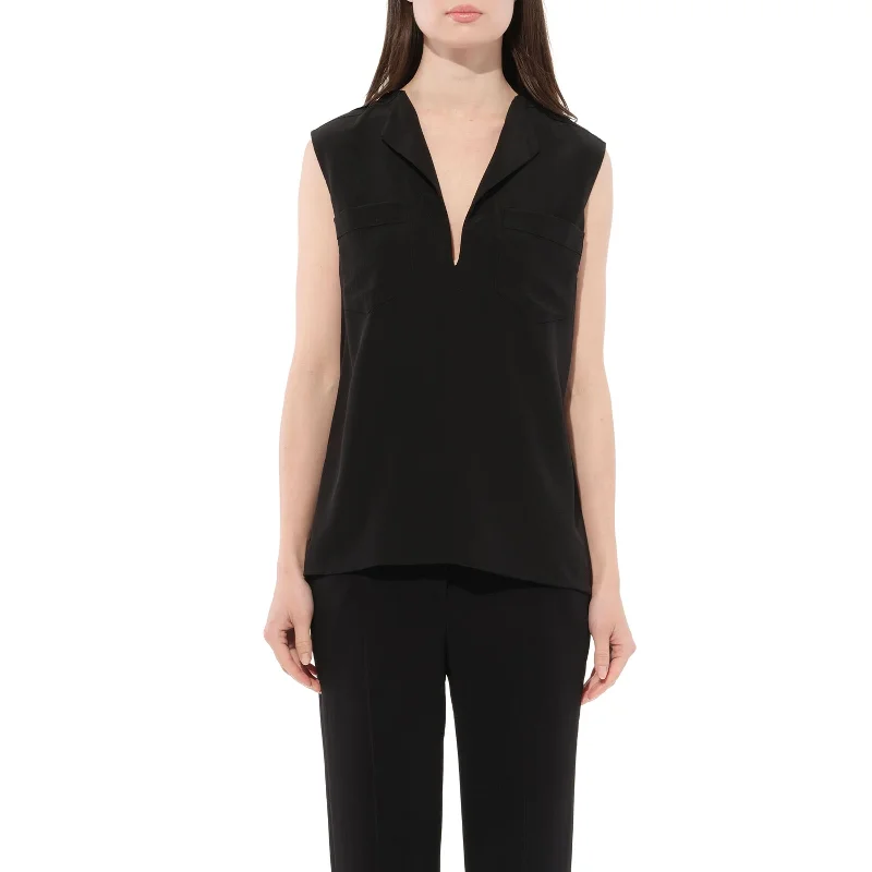 Blouses & Shirts for Walmart-Sleeveless Shirt in Black