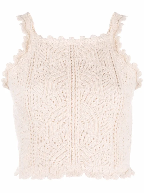 Crochet cropped top