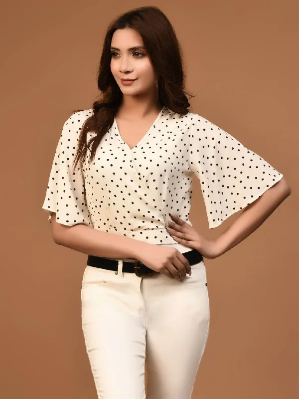 Polka Dot Cropped Top